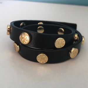 double strap black Tory Burch bracelet